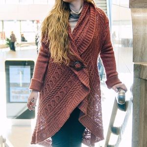 Maroon size M - Orange Fashion Village Cardigan
